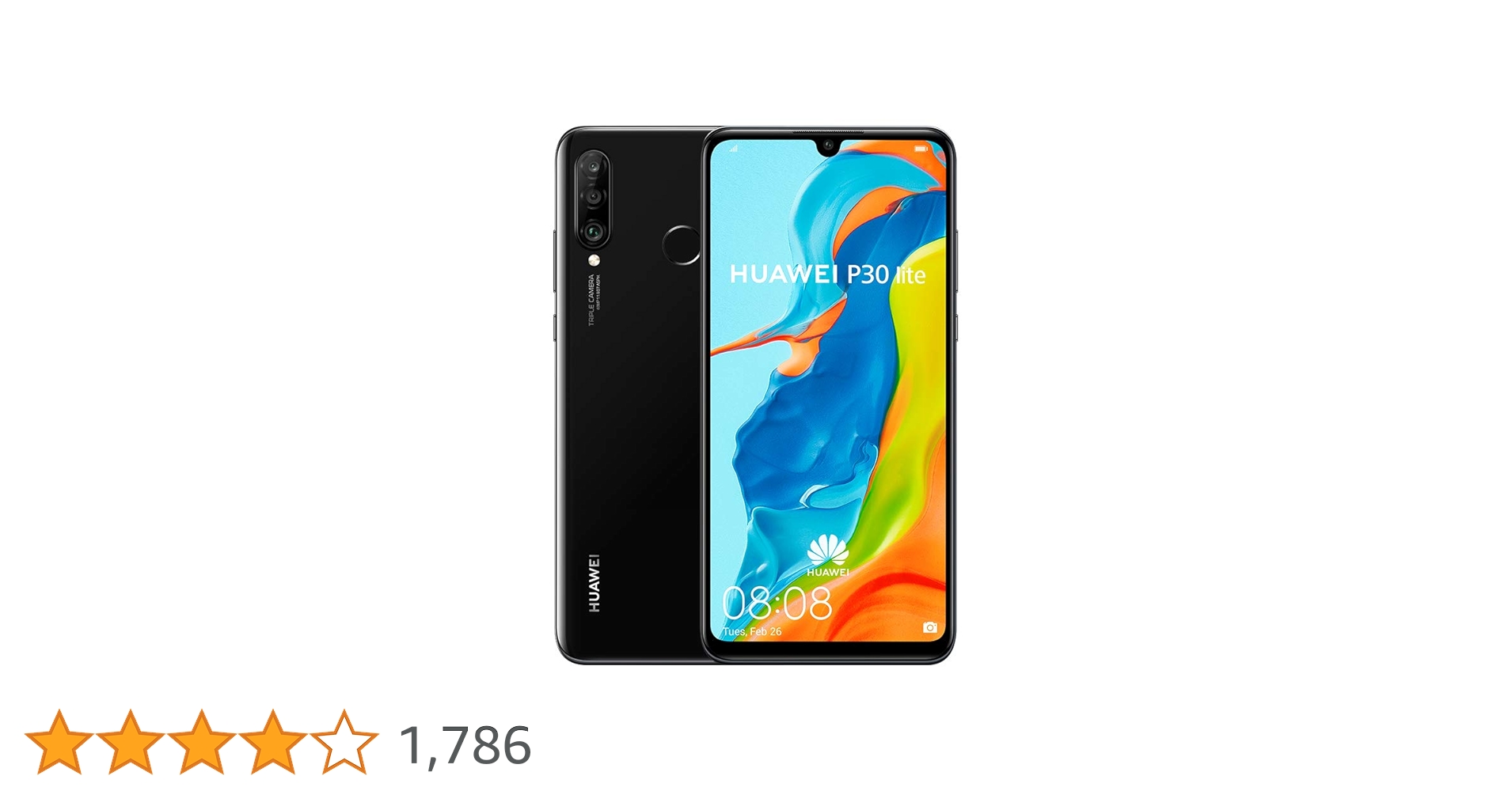 Amazon | Huawei P30 Lite (128GB, 4GB RAM) 6.15